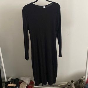 Old Navy Black Long Sleeve Dress
